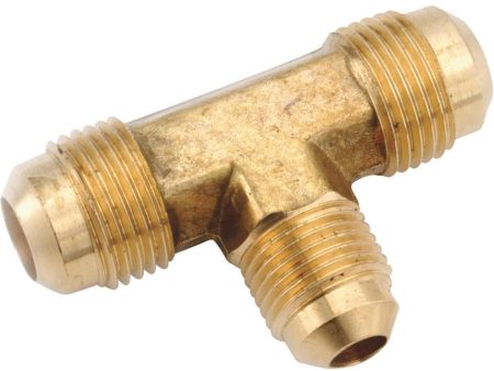 Anderson Metals 3 8 In. x 1 2 In. Brass Forged Flare Reducing Tee Cheap