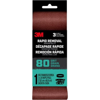 3M BELT3X241PK80 27391 3x24 80g Sand Belt on Sale