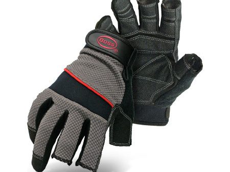 Boss® The Carpenter Glove, Three Open Finger Tips Fashion