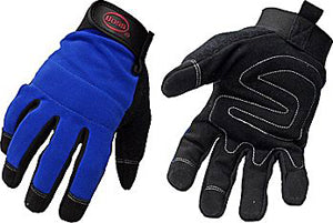 Boss 5205X Blue Mechanic Gloves, Synthetic Leather For Sale