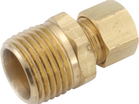 Anderson Metals 3 16 In. x 1 4 In. Brass Male Union Compression Adapter Hot on Sale