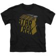 STAR TREK : 3D LOGO S\S YOUTH Cotton 18\1 Black MD Fashion