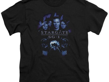 STARGATE SG1 : SG1 STARGATE COMMAND S\S YOUTH Cotton 18\1 BLACK LG on Sale