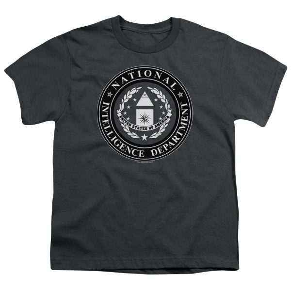 STARGATE SG1 : NID LOGO S\S YOUTH Cotton 18\1 CHARCOAL XS For Cheap