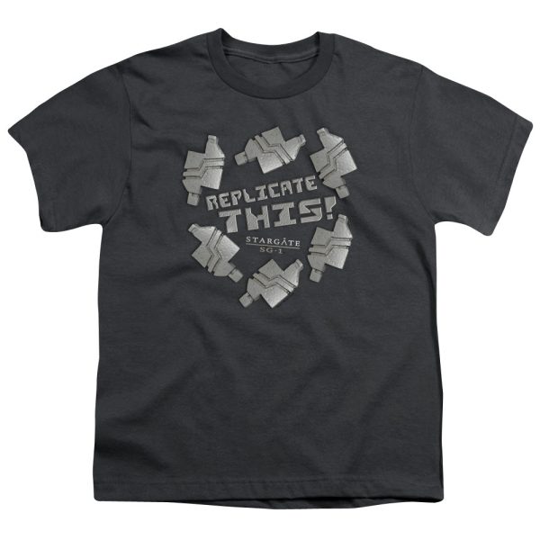 STARGATE SG1 : REPLICATE THIS S\S YOUTH Cotton 18\1 CHARCOAL SM Online Sale