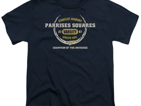 STAR TREK : PARRISES SQUARES S\S YOUTH Cotton 18\1 NAVY MD Online now