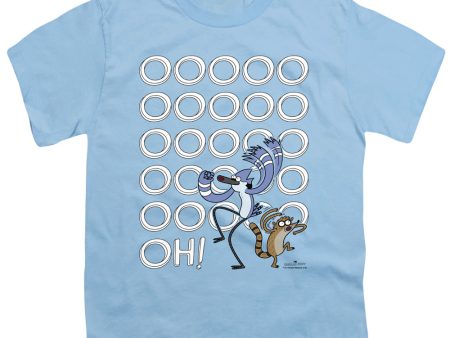 REGULAR SHOW : OOOOOH S\S YOUTH Cotton 18\1 Light Blue SM For Cheap