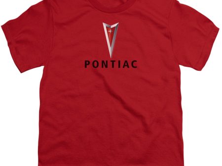 PONTIAC : CENTERED ARROWHEAD S\S YOUTH Cotton 18\1 Red SM For Sale