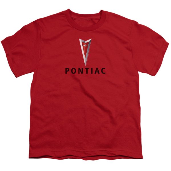 PONTIAC : CENTERED ARROWHEAD S\S YOUTH Cotton 18\1 Red SM For Sale