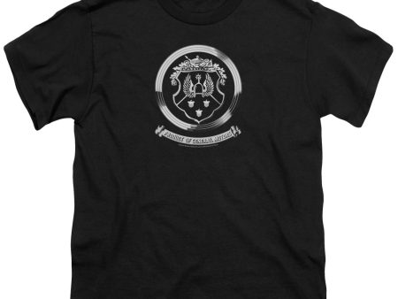 OLDSMOBILE : 1930S CREST EMBLEM S\S YOUTH Cotton 18\1 Black MD on Sale