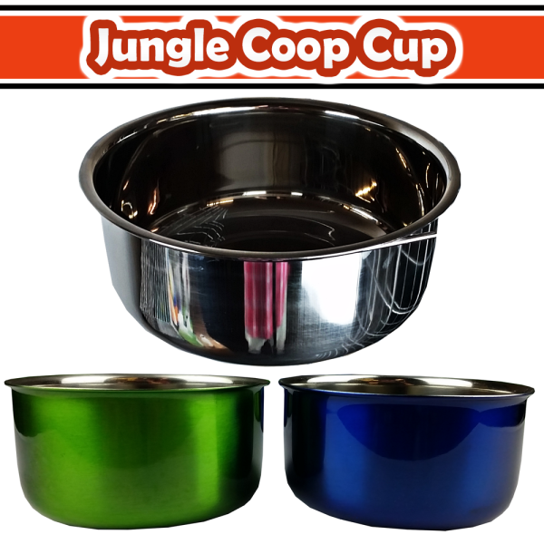 A&E Cage Company Jungle Coop Cup Stainless Steel Online Hot Sale